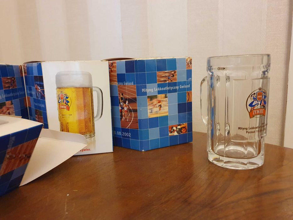 4 okolicznościowe kufelki Żywiec