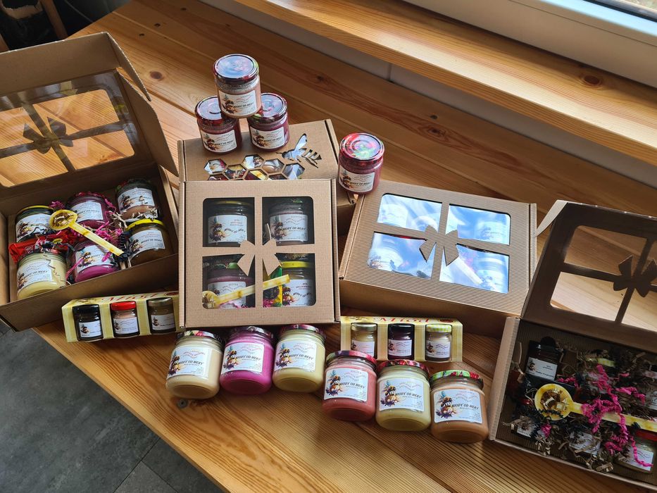 Miód, Zestaw Prezentowy 6x50g / Miodowe Smaczki Owocowe / Kit Pszczeli