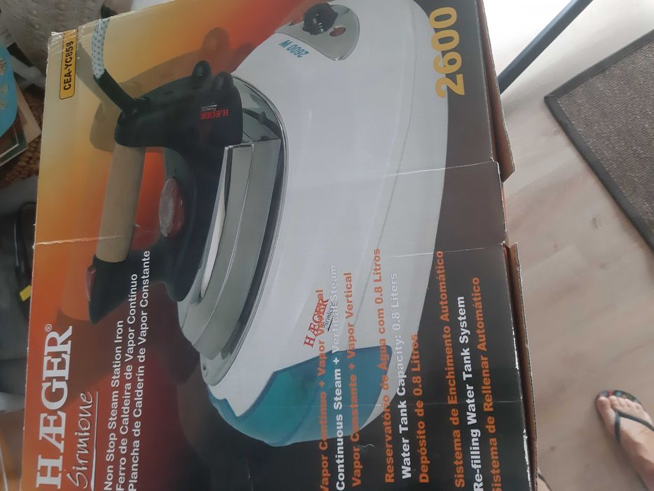 Ferro HAEGER com caldeira NOVO