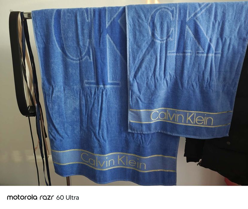 Luksusowy Zestaw Ręczników Calvin Klein – Komplet 2 szt.