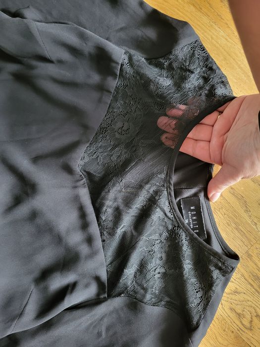 Czarna lekka sukienka rozm 42