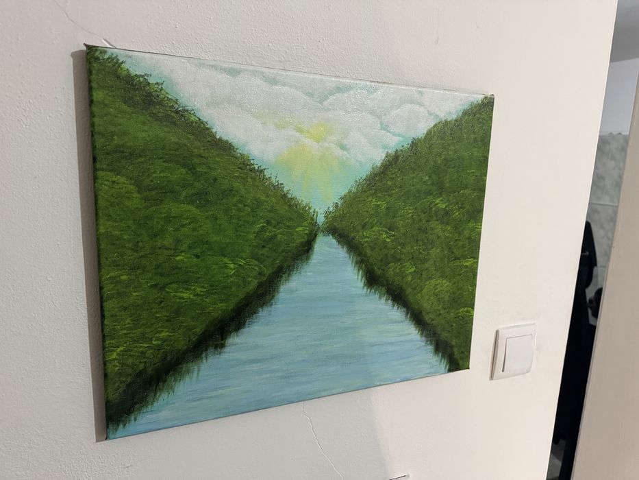 Tela pintada à mão