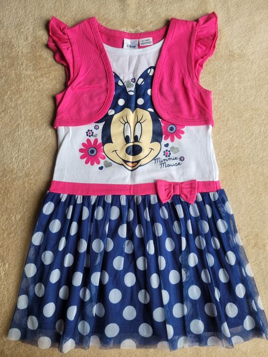 Летнее нарядное платье сарафан Disney (Дисней) с Минни Маус, р. 5 лет