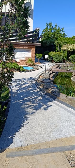 Układanie kostki brukowej Brukarstwo Odwodnienia