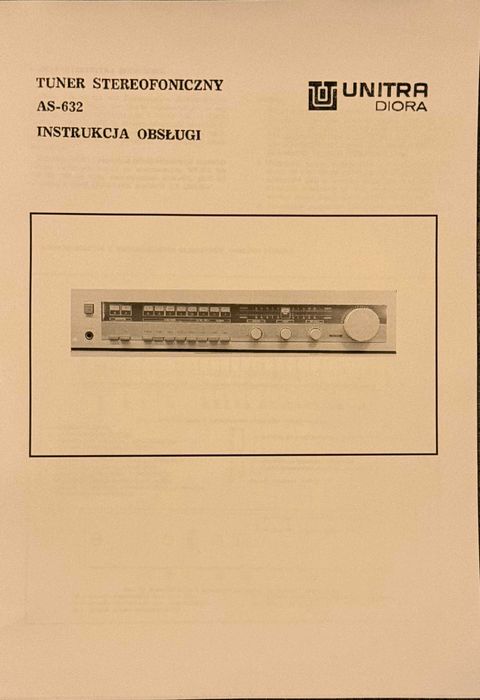 Tuner stereo Hi-Fi AS-632 przestrojony, przeskalowany! jedyny taki !