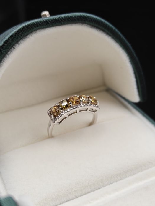 1,73ct pierścionek z brylantami / certyfikat / naturalnymi diamentami