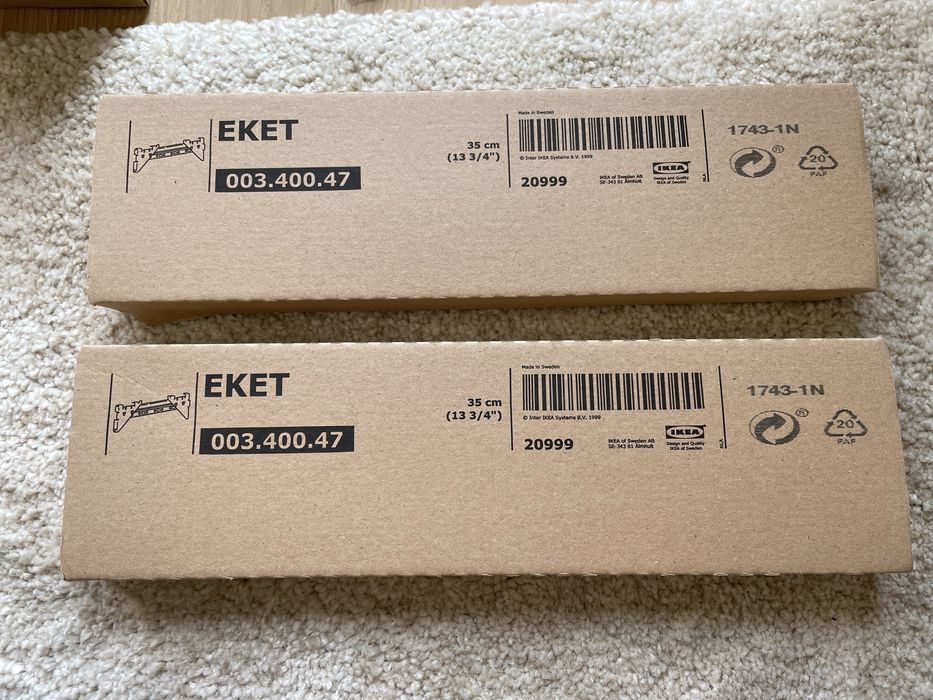 Ikea Eket Szyna do zawieszania 35 cm 2 sztuki