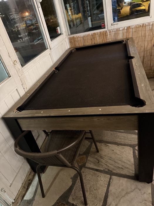 Mesa de bilhar e mesa de jantar (tampo)