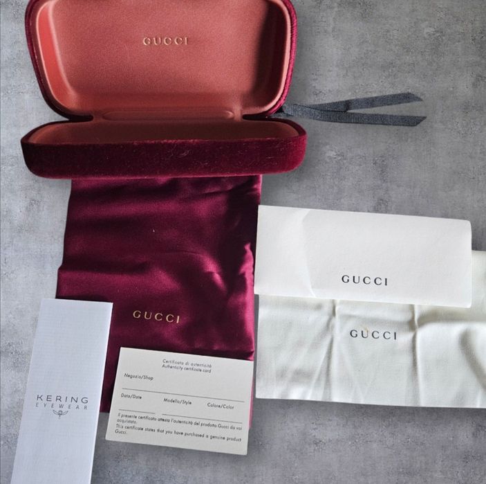 Brązowe okulary Gucci