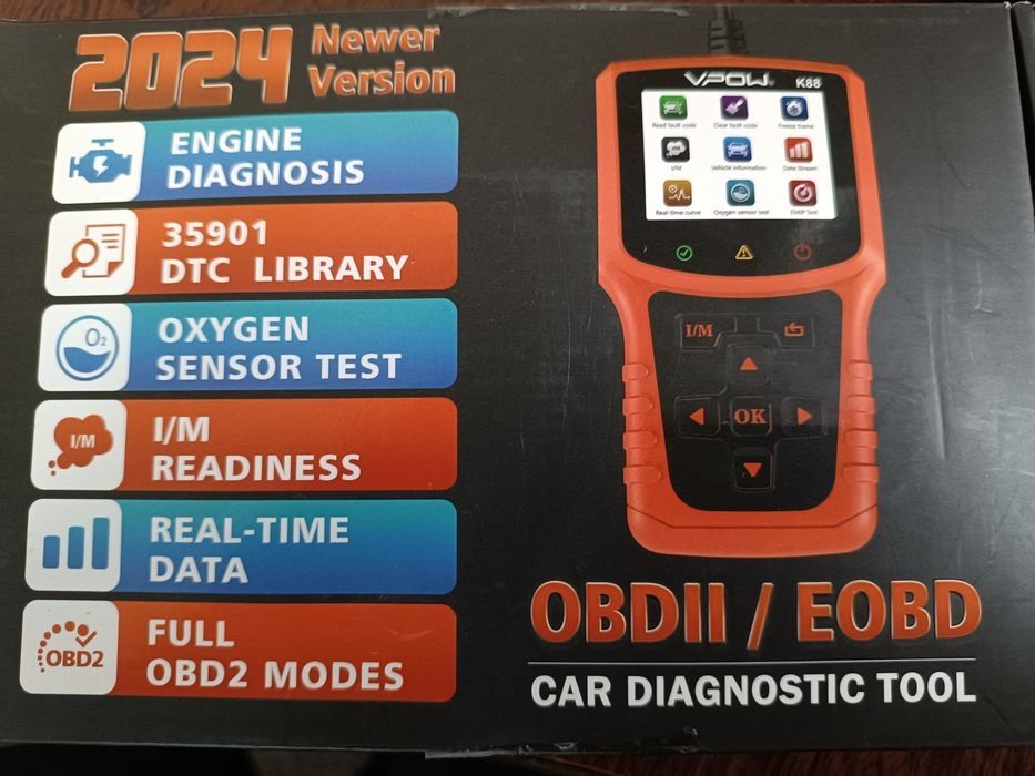 Автосканер VPOW K88 OBD2/EOBD для діагностики автомобіля