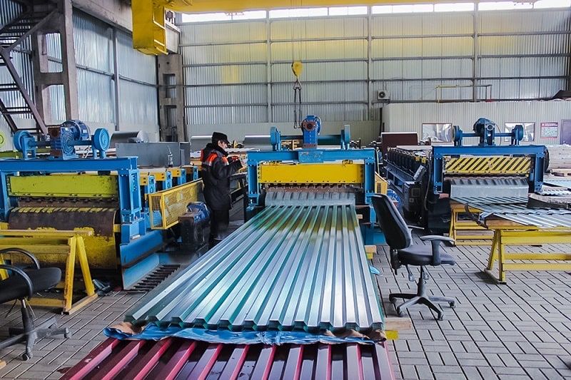 Профнастил кровля 0,40-1мм завод производитель Николаев.