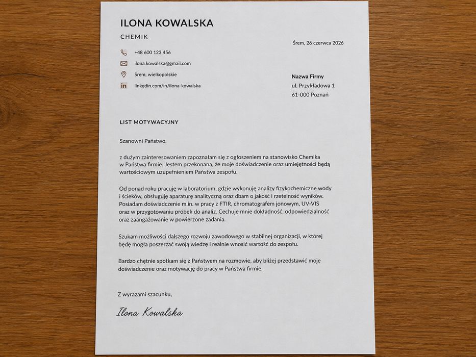 Profesjonalne CV | List motywacyjny | Edycja PDF | Word | Excel