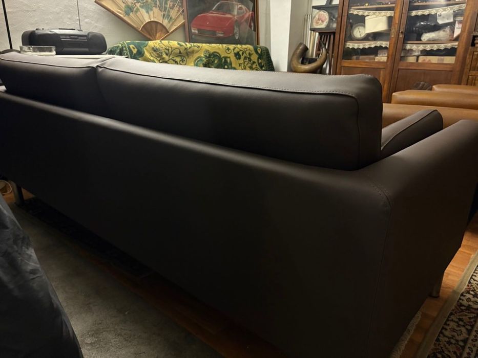 sofá novo IKEA cor chocolate