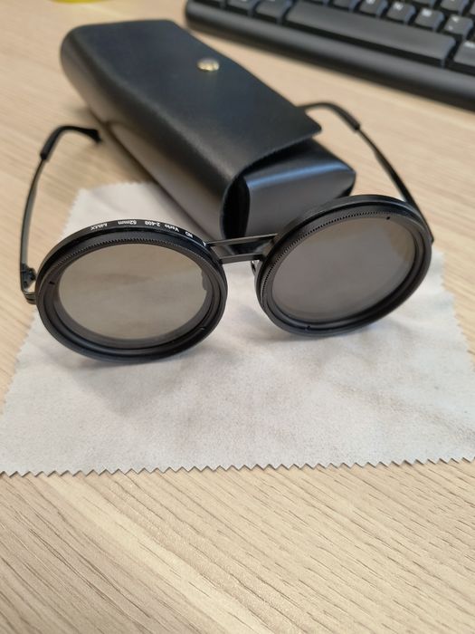Okulary przeciwsłoneczne NOWE, zmienna jasność, lenonki duże, cosplay