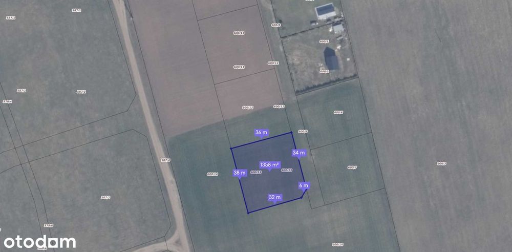 Działka budowlana 600/13 gmina Sierakowice powiat Kartuzy