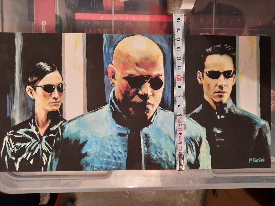 Quadros pintados mão Matrix
