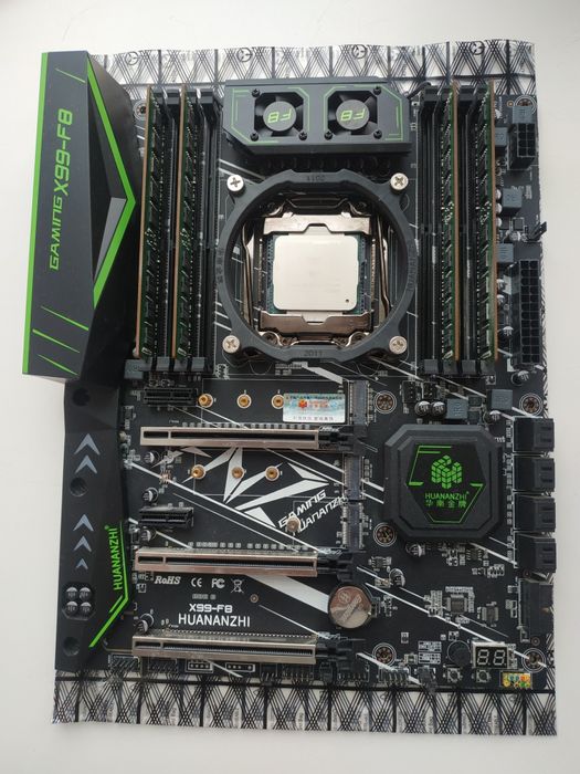 Комплект материнська плата LGA 2011-3 Huananzhi QD4/F8 Xeon 2666V3 32G