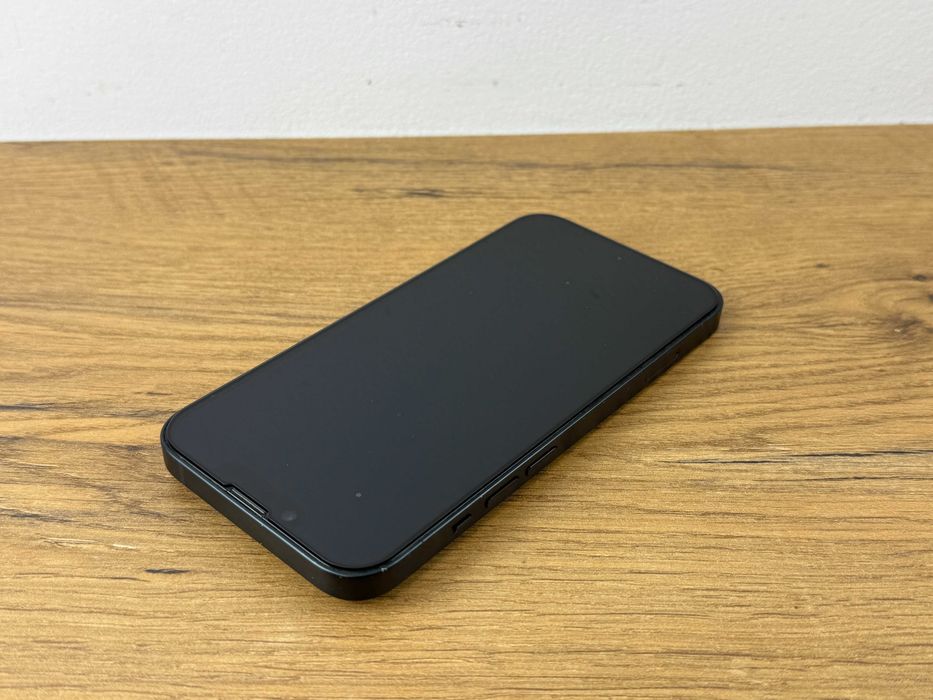 1555. Telefon Apple Iphone 14 128GB Czarny, 100% sprawny. 100% BATERII. ZADBANY