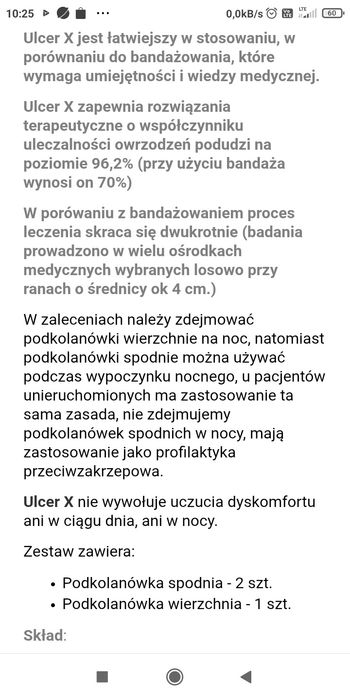 Podkolanówki uciskowe Sigvaris Ulcer X AD
