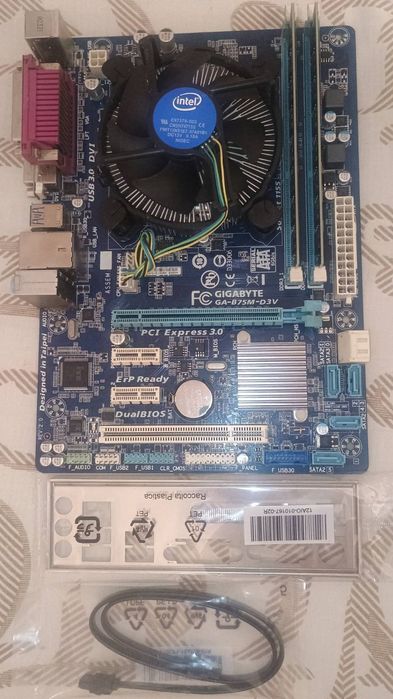 Комплект і5 3470,материнка gigabyte b75m D3V,16гб озу,кулер