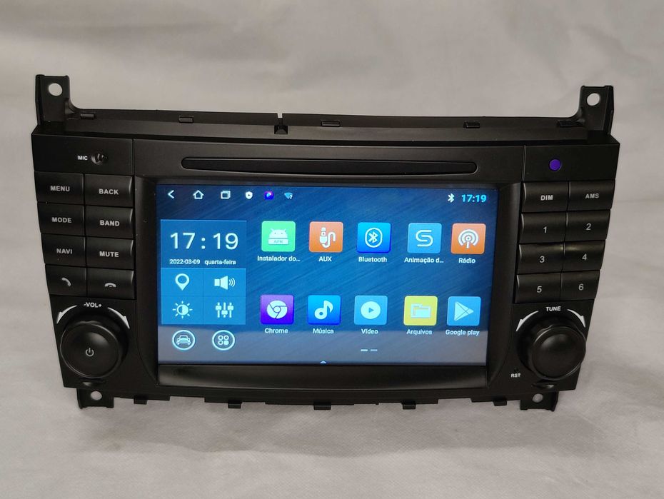 Radio 2 DIN Android para Mercedes Benz A B VITO W203 - Novo Garantia
