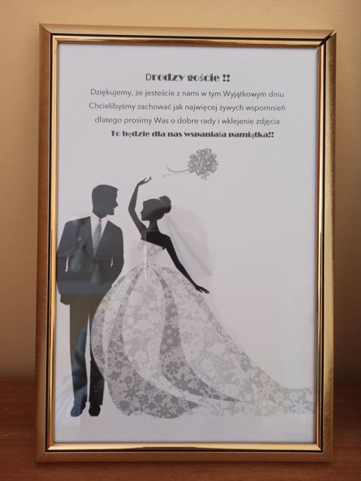Ramka do księgi gości na wesele