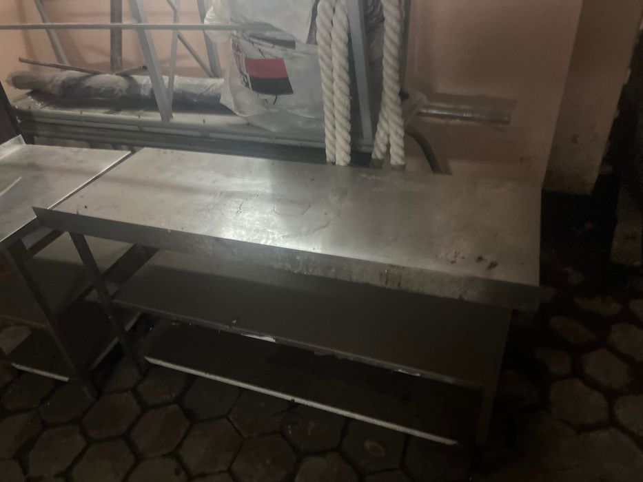 Рабочая поверхность для кухни  (стол) нержавейка