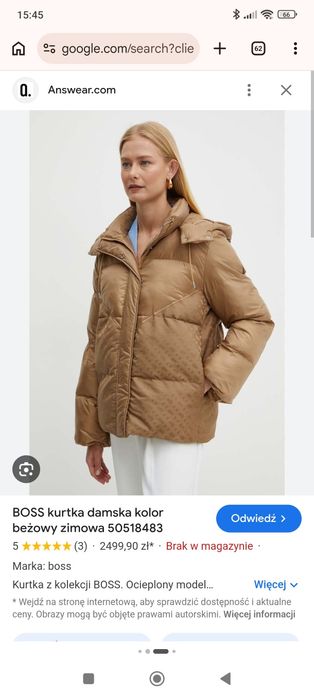 Hugo Boss damska kurtka