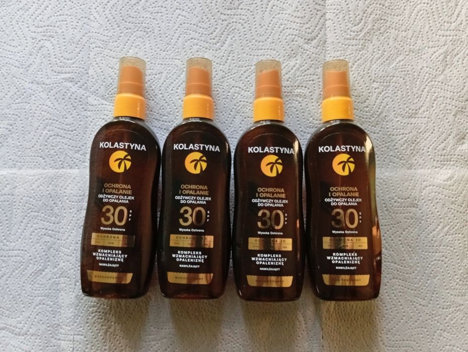 Kolastyna Odżywczy olejek do opalania spf 30 150 ml 4 szt