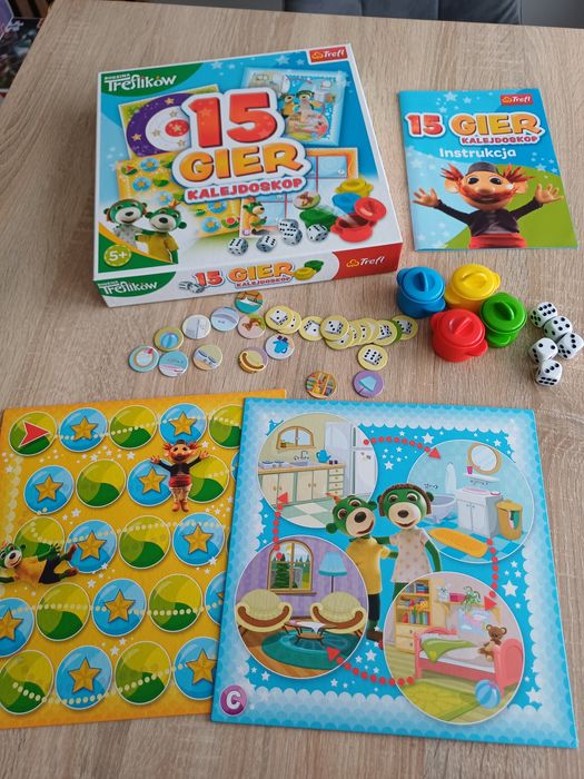 Gra Trefl * Rodzina Treflików * 15 gier kalejdoskop