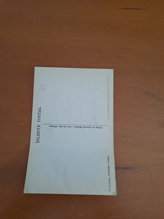 Bilhete postal antigo do Santuário de Fatima
