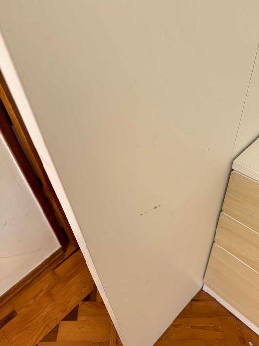 SMÅSTAD Cama alta, branco branco/com secretária c/4 gavetas, 90x200 cm