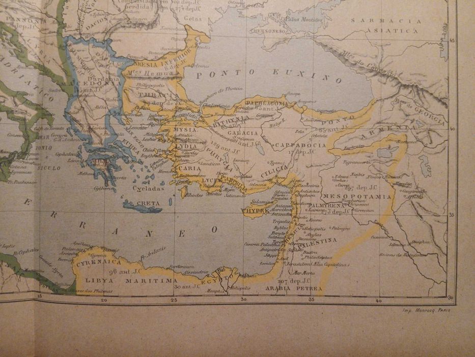 Mapa Império Romano (Final do Séc. XIX, Início do Séc XX)