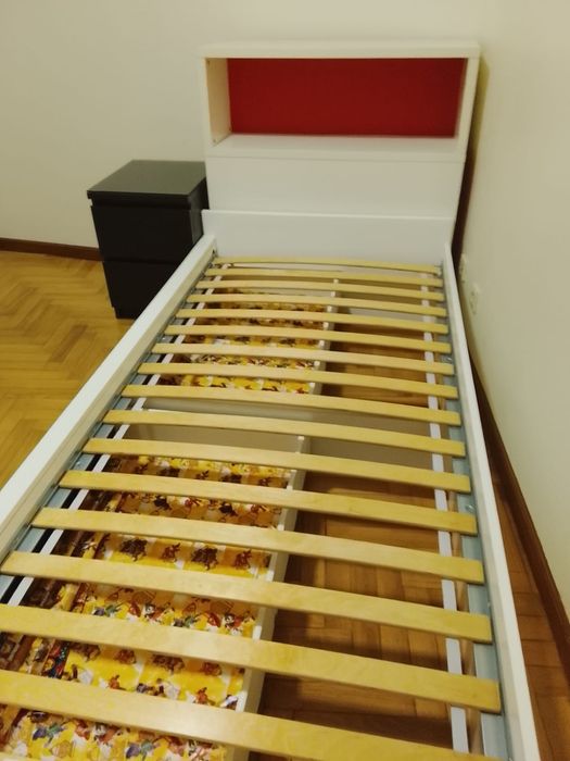 Cama de solteiro IKEA FLAXA com colchão ortopédico