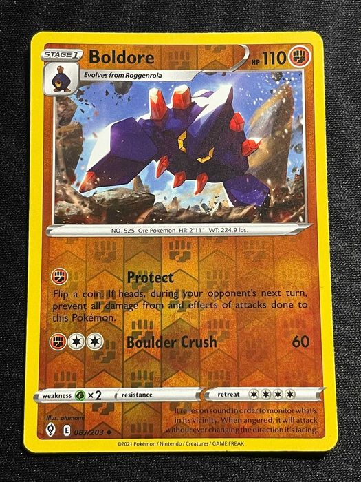 Carta Pokémon Boldore 87/203 Evolving Skies