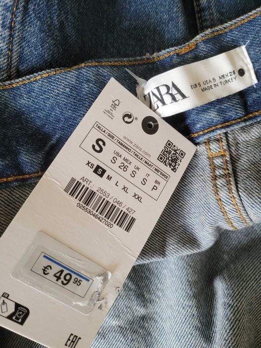 Трендова джинсова спідниця карго від Zara