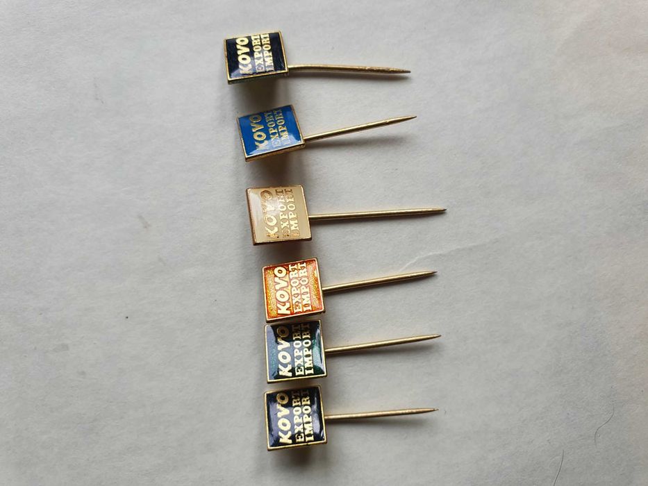 KOVO wpinki gadżety Czechosłowacja lata 80