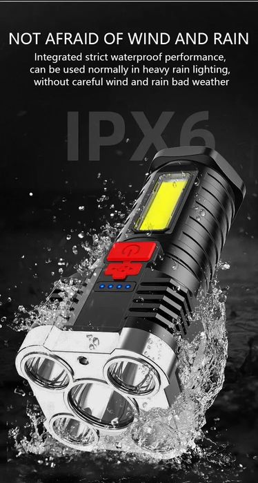 Lanterna potente com 6 leds NOVA!
