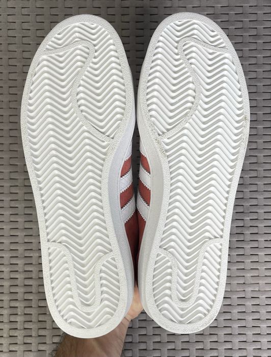 Adidas campus кроссовки кеды 41 размер кожаные красные спортивные