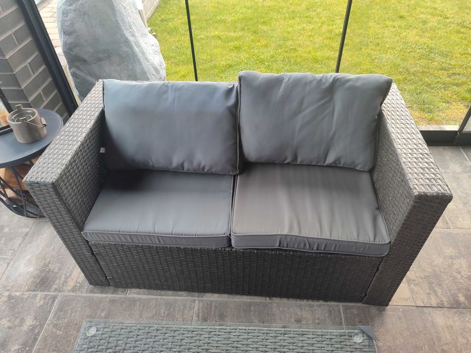 テクノガーラ　2個セット Zestaw wypoczynkowy taras 8 osób Stefano Grande antracyt