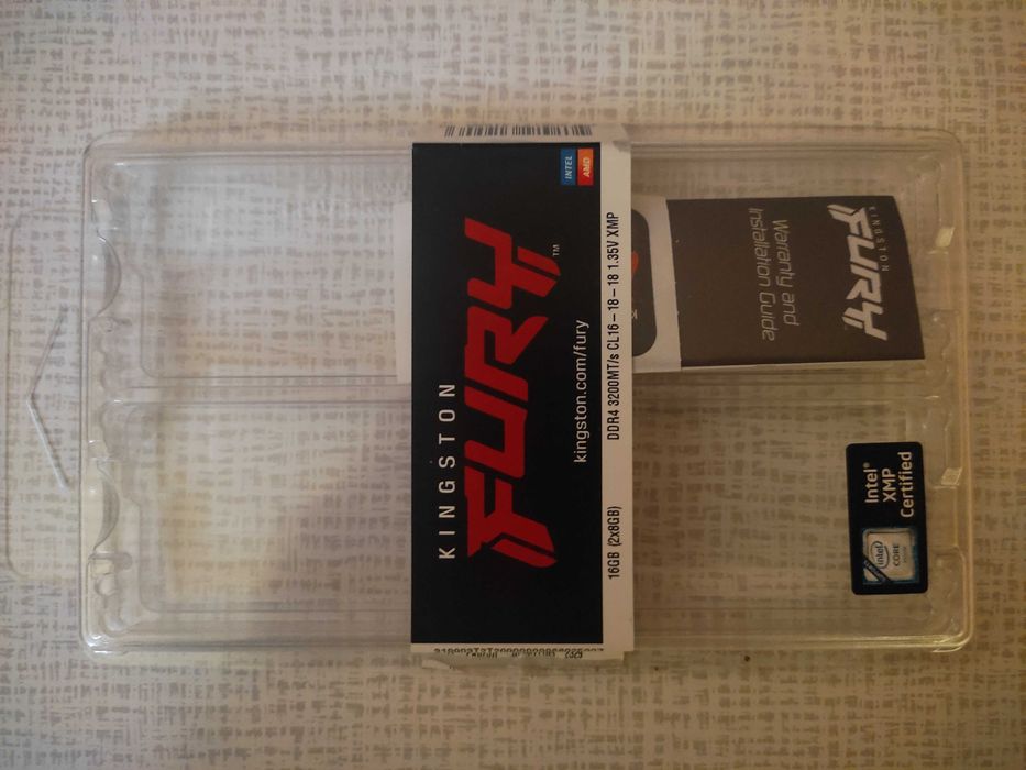 Оперативна пам'ять DDR4 16GB (2х8Gb) 3200MHz Kingston Fury Beast