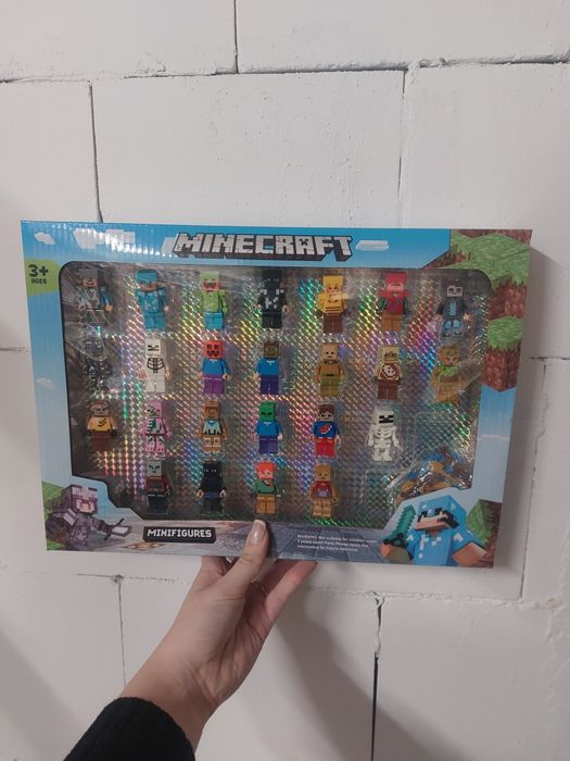 Nowy duzy zestaw figurki Minecraft 24 szt + akcesoria