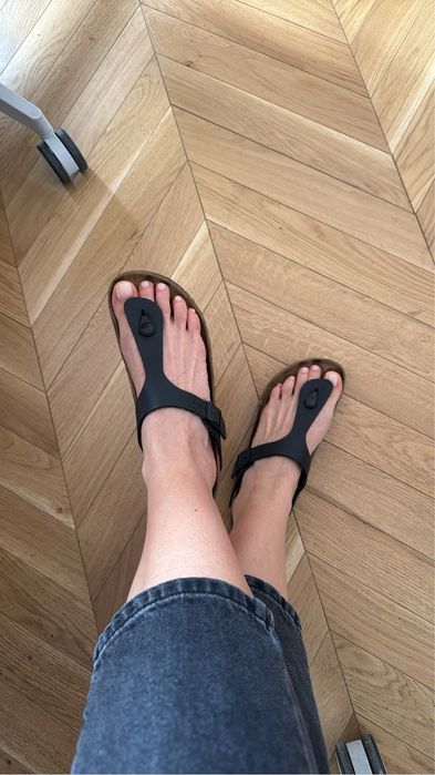 Klapki Japonki Gizeh czarne birkenstock