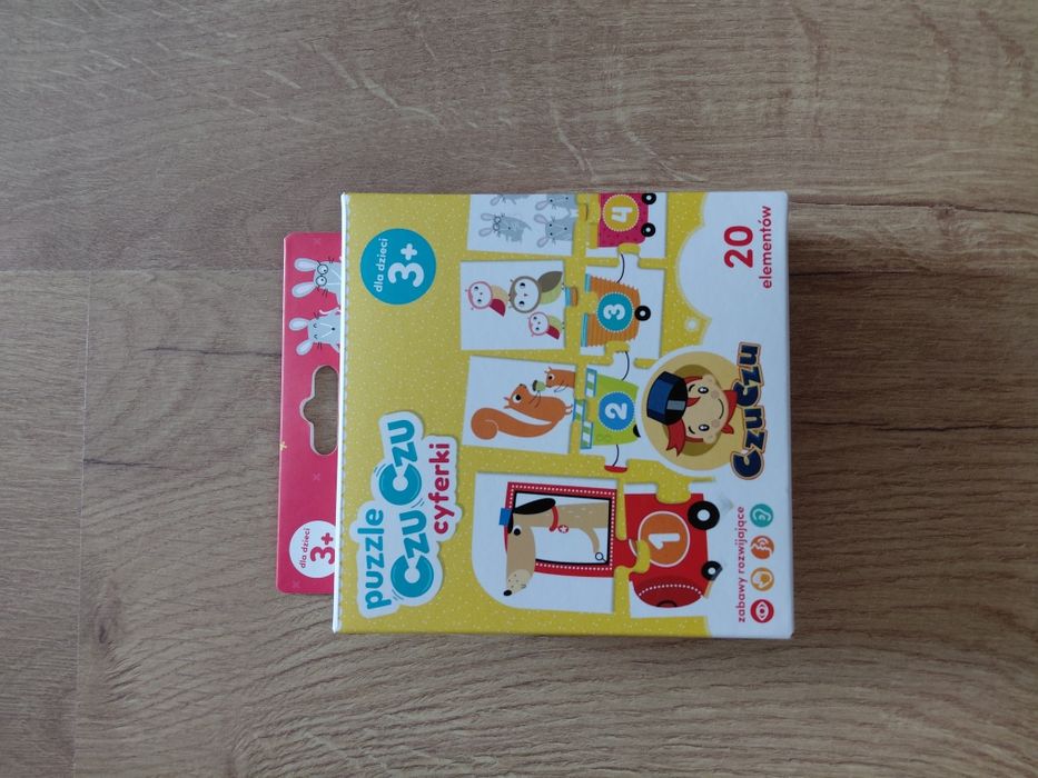 Zestaw książek edukacyjnych i puzzli dla dzieci – CzuCzu, liczby, ciało