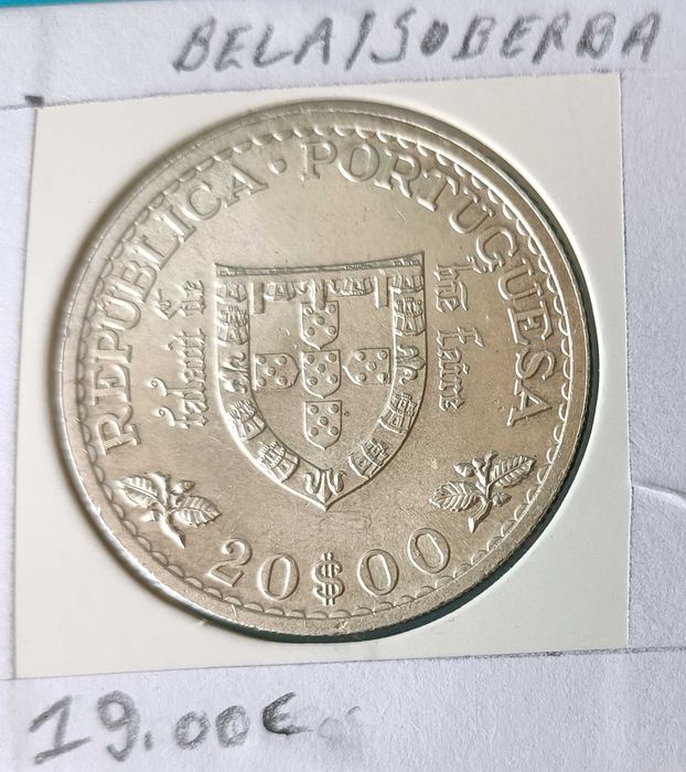 3 Moedas Comemorativas Portuguesas 2ª República 20 escudos ( prata )