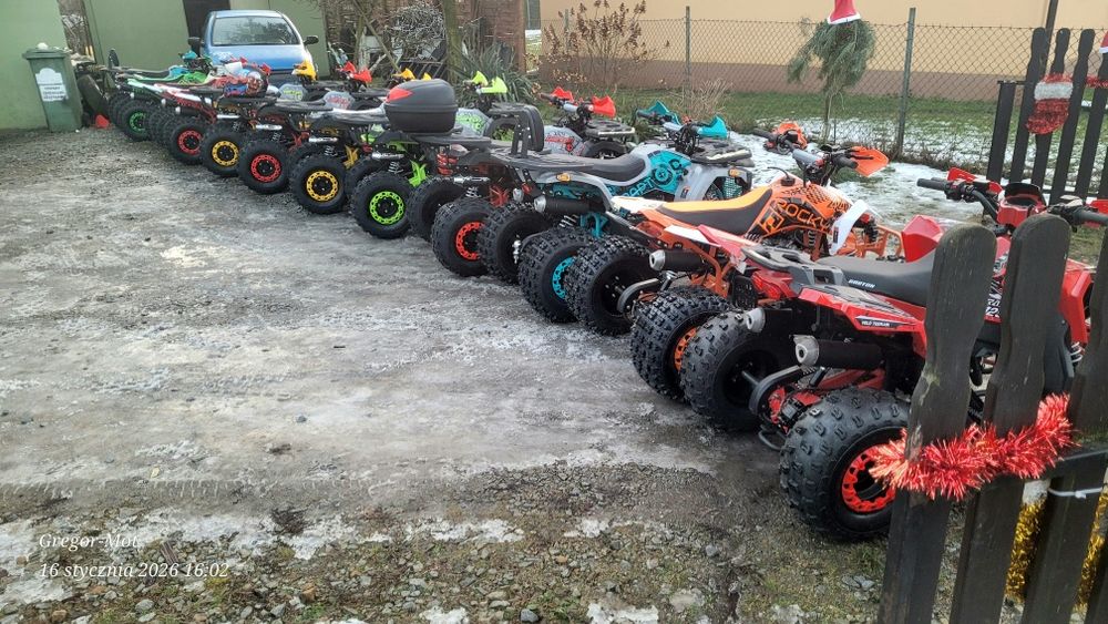 Nowe markowe quady 125cc z wstecznym najtaniej w POLSCE  RATY NA DOWÓD