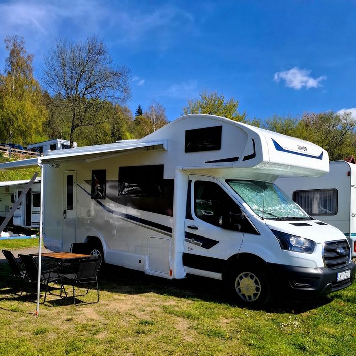 Wynajem Kampera NOWY Rimor Evo 2025 6 osobowy Kamper Full opcja solary