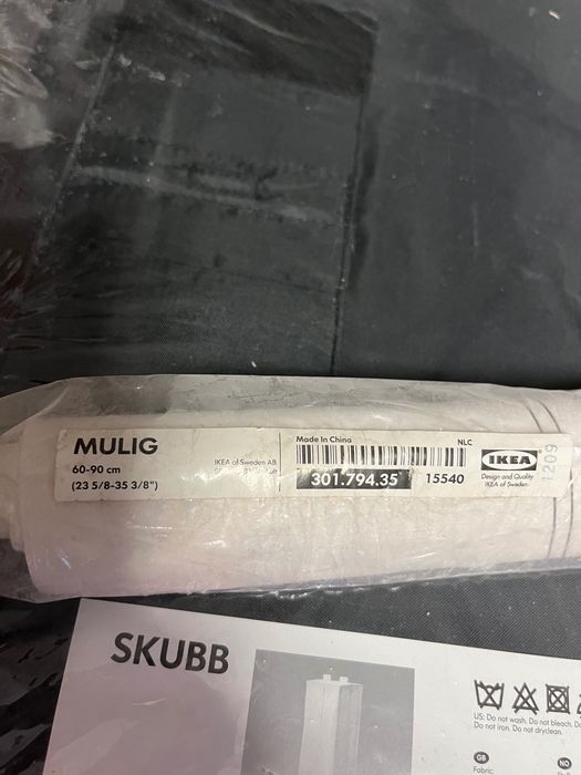 Szafa wisząca materiałowa ze stelażem ściennym IKEA