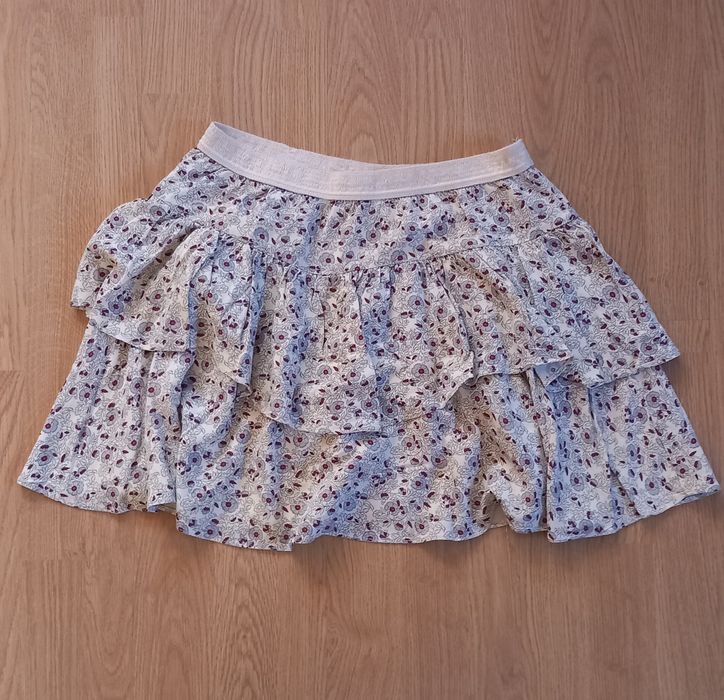 Benetton spódniczka falbanka kwiaty falbana M 38 UCOB