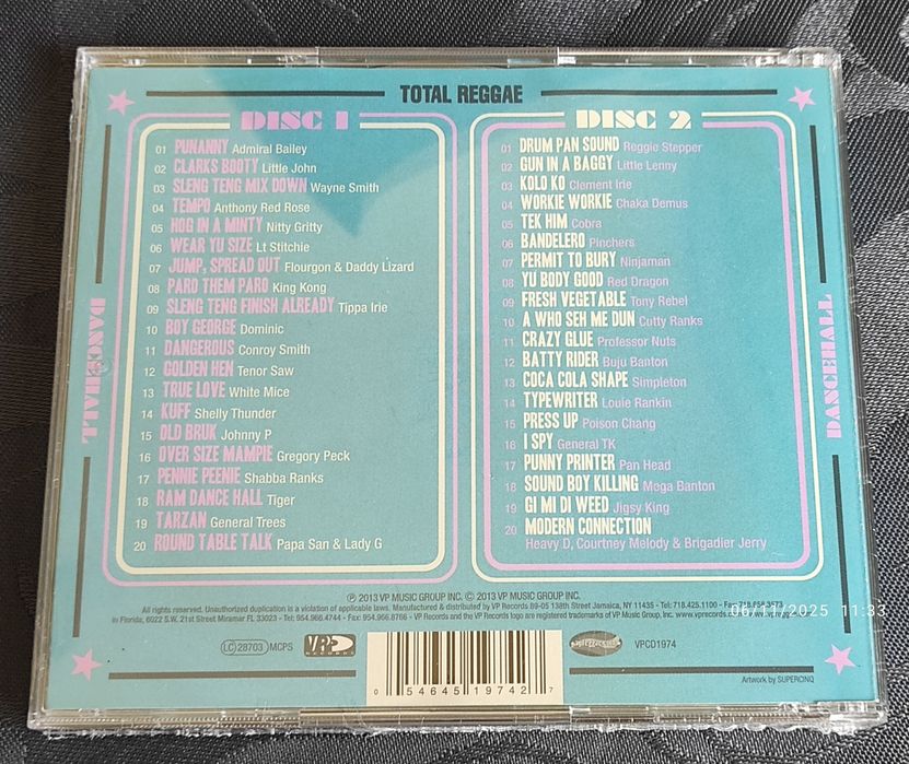 Vários - Total Reggae (Dancehall) 2CD425813665508894721